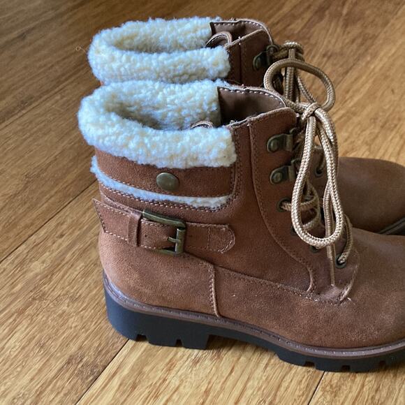 Cliffs Brown Faux Leather Boots, Size 5.5 - Picture 7 of 10